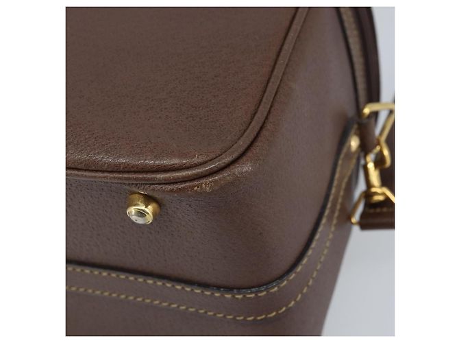 Borsa a mano in pelle GUCCI Bamboo 2way Marrone Oro 013 122 2491 Auth 170509A D'oro - vista 12