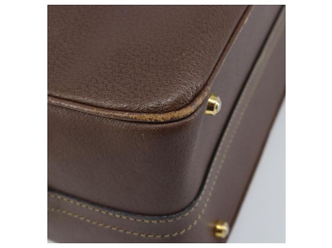Borsa a mano in pelle GUCCI Bamboo 2way Marrone Oro 013 122 2491 Auth 170509A D'oro - vista 15