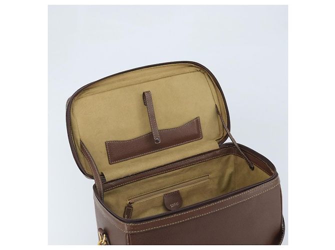 Borsa a mano in pelle GUCCI Bamboo 2way Marrone Oro 013 122 2491 Auth 170509A D'oro - vista 17