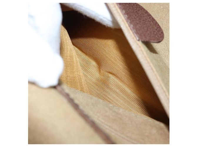 Borsa a mano in pelle GUCCI Bamboo 2way Marrone Oro 013 122 2491 Auth 170509A D'oro - vista 24
