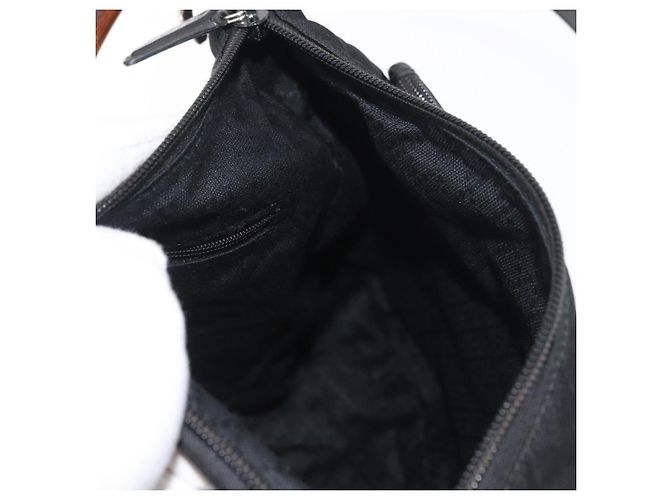 Borsa a Spalla GUCCI Bamboo Nylon 2way Nero Argento 000 2404 0509 Auth bs33431 - vista 20