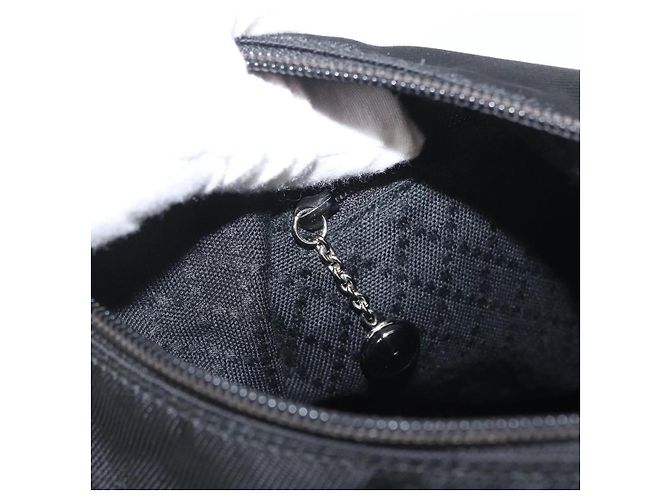 Borsa a Spalla GUCCI Bamboo Nylon 2way Nero Argento 000 2404 0509 Auth bs33431 - vista 22