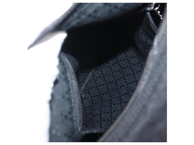 Borsa a Spalla GUCCI Bamboo Nylon 2way Nero Argento 000 2404 0509 Auth bs33431 - vista 23