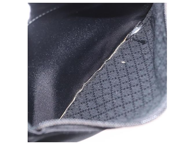 Borsa a Spalla GUCCI Bamboo Nylon 2way Nero Argento 000 2404 0509 Auth bs33431 - vista 24