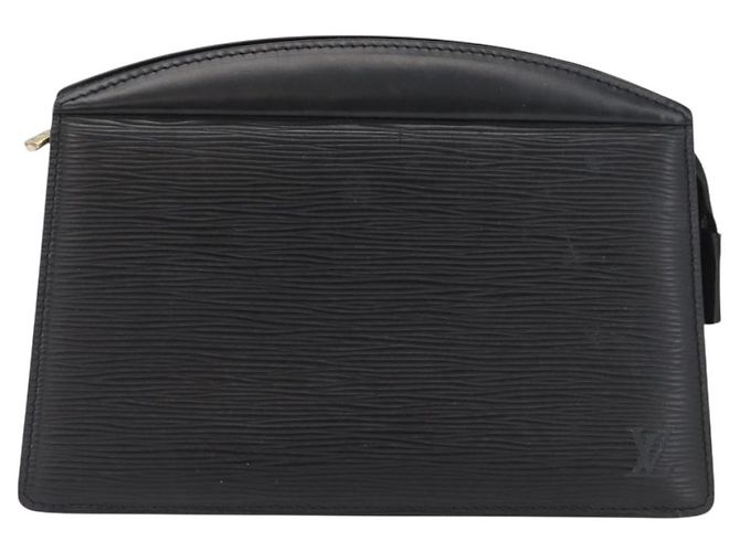 LOUIS VUITTON Pochette Crete Epi Nera M48402 LV Auth fm5112 Nero - vista 2