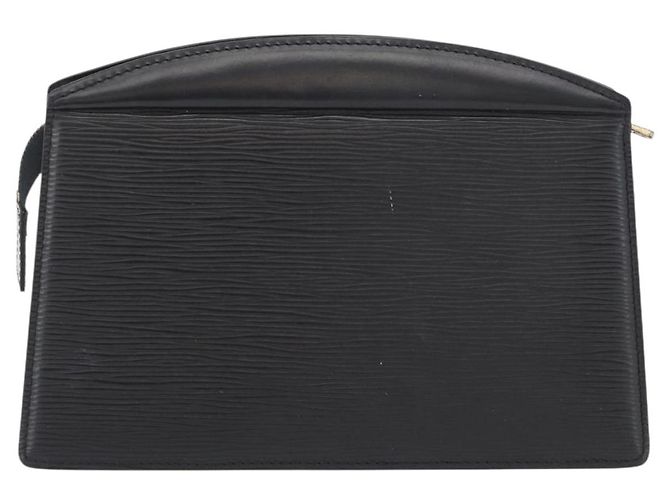 LOUIS VUITTON Pochette Crete Epi Nera M48402 LV Auth fm5112 Nero - vista 3