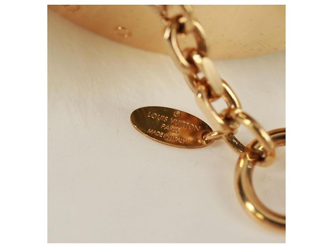 LLAVERO V DE PIEL LOUIS VUITTON BLANCO ORO M67369 LV Auth 173275M - vista 14