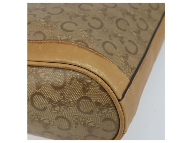 Céline Borsa a Spalla Celine C Sulky PVC Beige Oro Auth ep13573 D'oro - vista 10