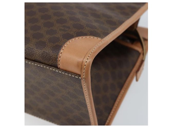 Céline Borsa a mano in tela Macadam CELINE in pelle PVC marrone oro Auth am10820V D'oro - vista 10