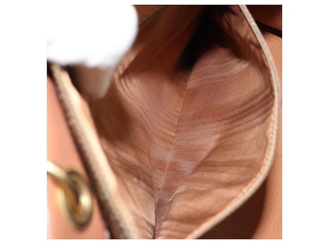 Céline Borsa a mano in tela Macadam CELINE in pelle PVC marrone oro Auth am10820V D'oro - vista 20