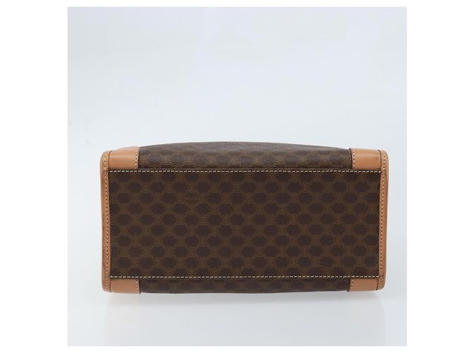 Céline Borsa a mano in tela Macadam CELINE in pelle PVC marrone oro Auth am10820V D'oro - vista 9