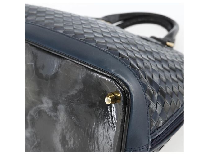 BALLY Borsa a mano in pelle nera e oro Auth 166850 Nero D'oro - vista 10