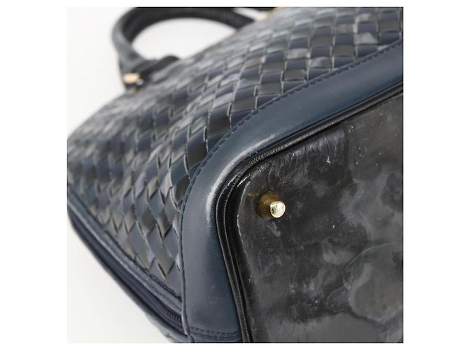 BALLY Borsa a mano in pelle nera e oro Auth 166850 Nero D'oro - vista 11