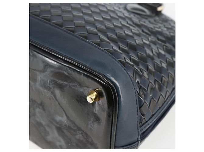BALLY Borsa a mano in pelle nera e oro Auth 166850 Nero D'oro - vista 12