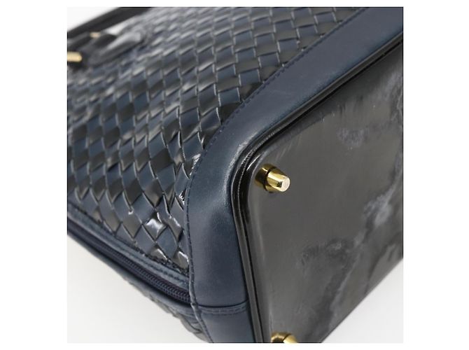 BALLY Borsa a mano in pelle nera e oro Auth 166850 Nero D'oro - vista 13