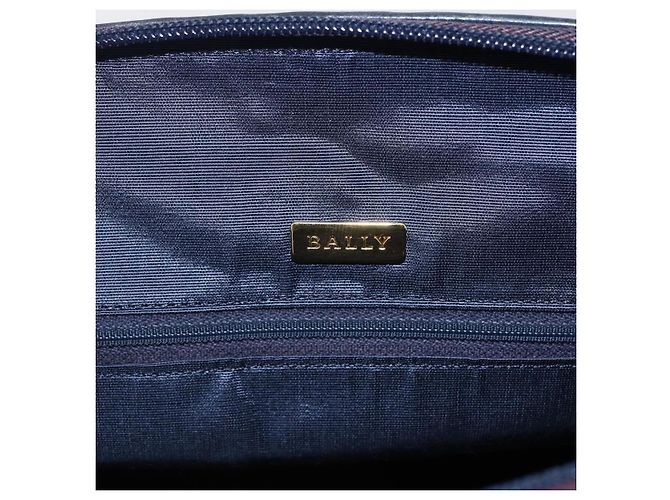 BALLY Borsa a mano in pelle nera e oro Auth 166850 Nero D'oro - vista 15