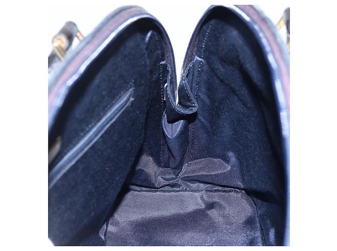 BALLY Borsa a mano in pelle nera e oro Auth 166850 Nero D'oro - vista 17