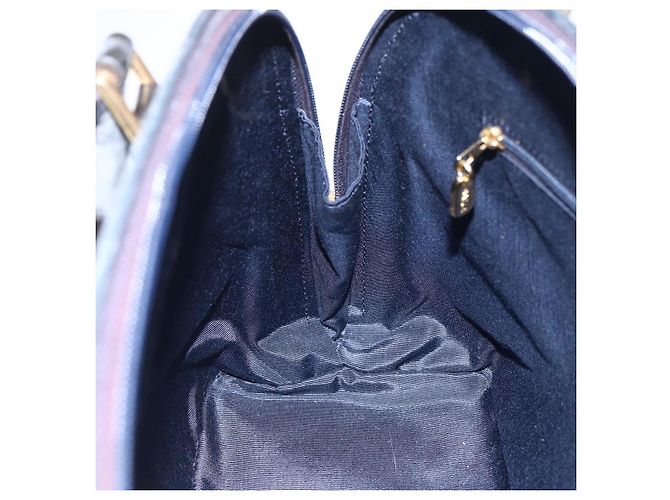 BALLY Borsa a mano in pelle nera e oro Auth 166850 Nero D'oro - vista 18