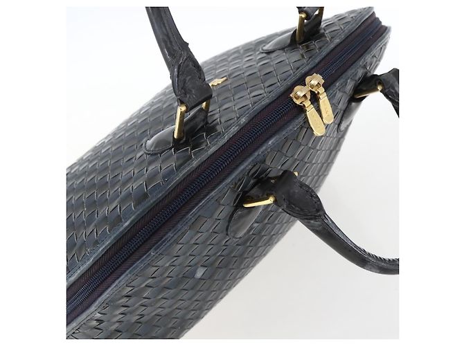 BALLY Borsa a mano in pelle nera e oro Auth 166850 Nero D'oro - vista 6