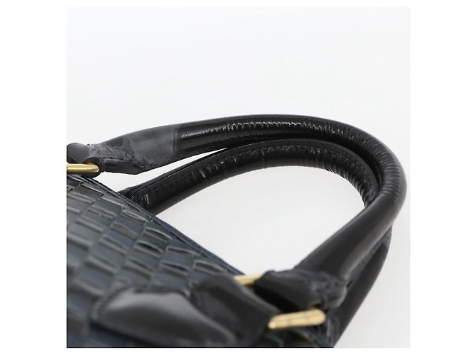 BALLY Borsa a mano in pelle nera e oro Auth 166850 Nero D'oro - vista 8