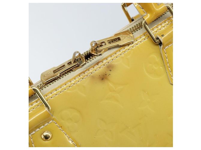 LOUIS VUITTON Borsa a Mano Alma GM Monogram Vernis Broncorail M91450 LV Auth ka2633 - Ansicht 15