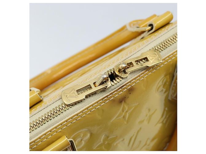 LOUIS VUITTON Borsa a Mano Alma GM Monogram Vernis Broncorail M91450 LV Auth ka2633 - Ansicht 17