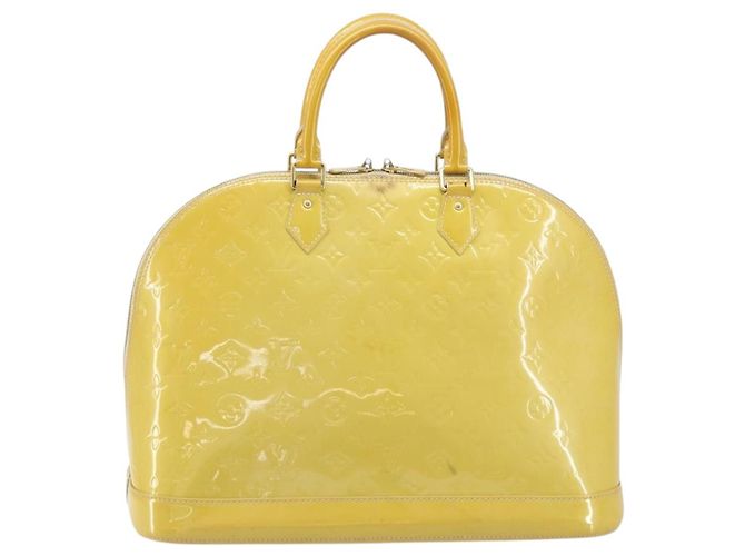 LOUIS VUITTON Borsa a Mano Alma GM Monogram Vernis Broncorail M91450 LV Auth ka2633 - Ansicht 2