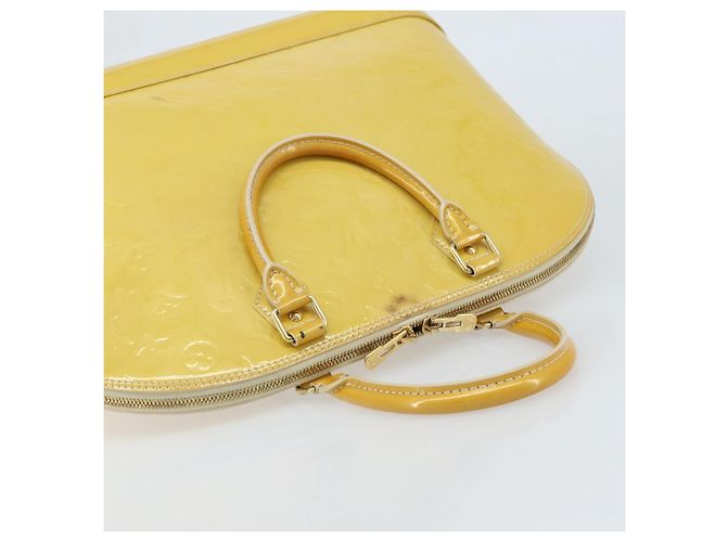 LOUIS VUITTON Borsa a Mano Alma GM Monogram Vernis Broncorail M91450 LV Auth ka2633 - Ansicht 6