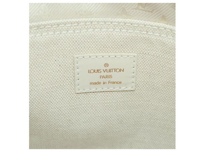 LOUIS VUITTON Borsa Panama Tinkerbell a Pois in Tela Bianca M95407 Auth ti3650SM Bianco - vista 18