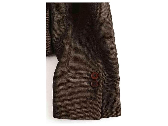 Hackett London Braune Leinenjacke - Ansicht 4
