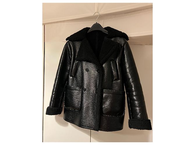 Autre Marque Storets Lackmantel Schwarz Größe S - Ansicht 2