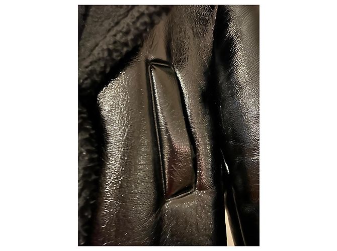 Autre Marque Storets Lackmantel Schwarz Größe S - Ansicht 5