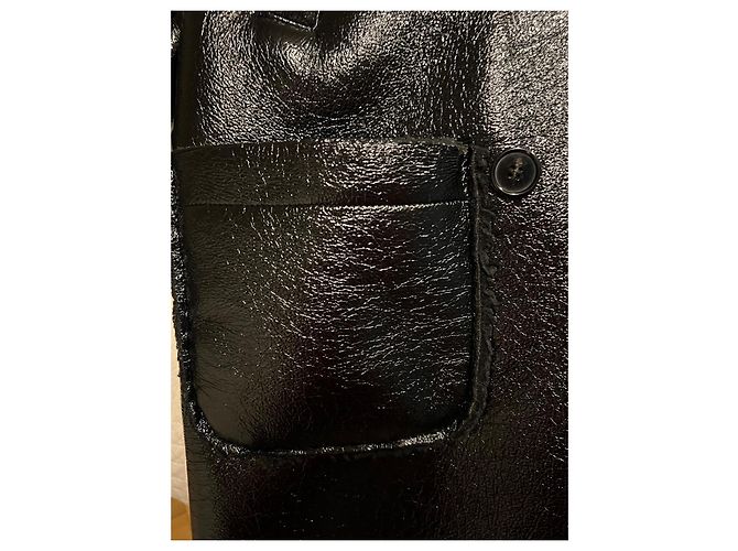 Autre Marque Storets Lackmantel Schwarz Größe S - Ansicht 8