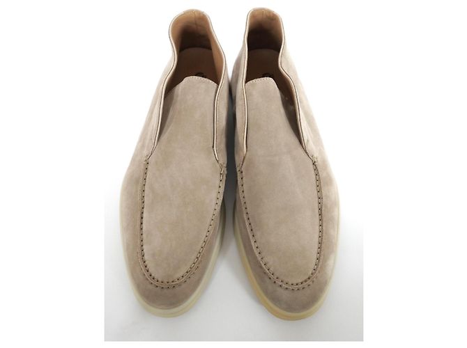Botas ankle abertas Loro Piana bege - vista 2