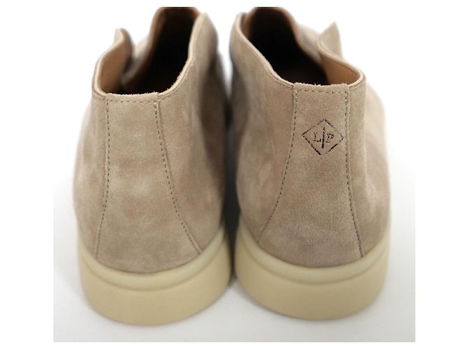 Botas ankle abertas Loro Piana bege - vista 3
