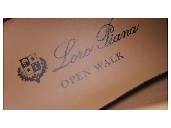 Botas ankle abertas Loro Piana bege - vista 4