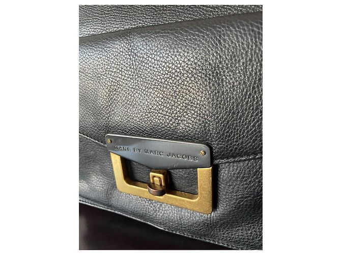 Leder Tote Bag von Marc by Marc Jacobs Schwarz - Ansicht 10