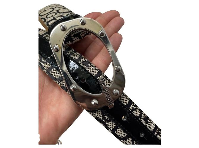 Cintura Guess nera e grigia Nero Grigio - vista 5