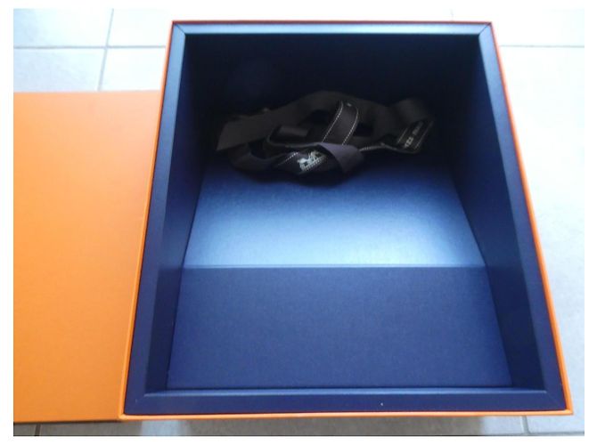 boite hermès blue box 1258 commande spéciale VIP sac hermès mini rare Orange - vue 3
