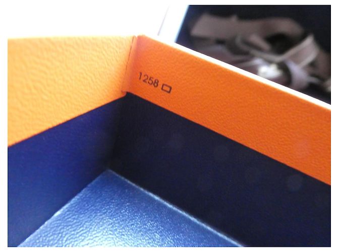 boite hermès blue box 1258 commande spéciale VIP sac hermès mini rare Orange - vue 6
