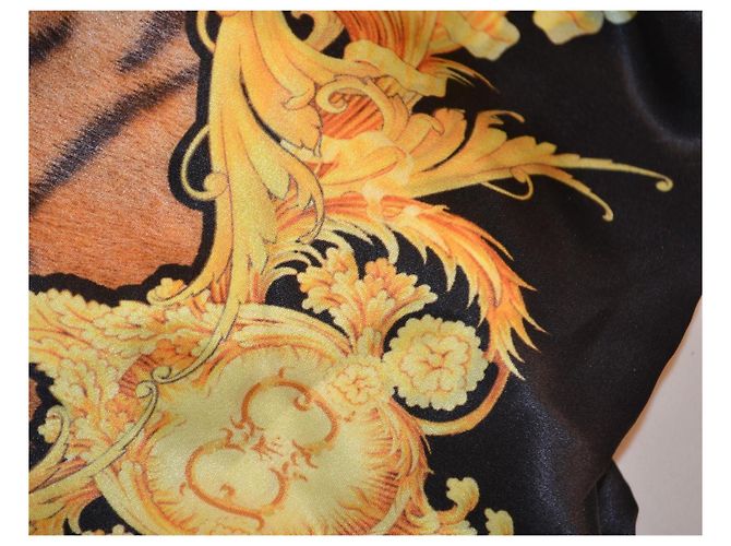Foulard in seta Roberto Cavalli multicolore - vista 4
