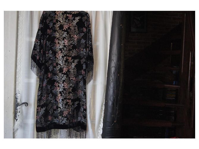 The Kooples Kimono mit Perlenfransen Viscose - Ansicht 3