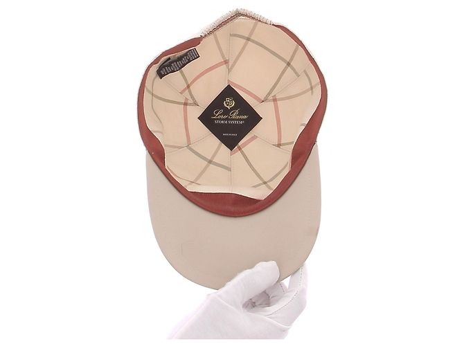 Cappellino Loro Piana beige in cotone - vista 6
