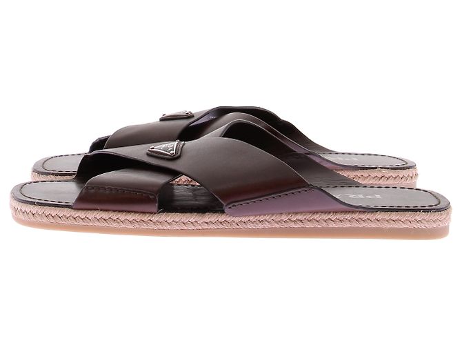 Prada Sandalias marrones de cuero Castaño - vista 5