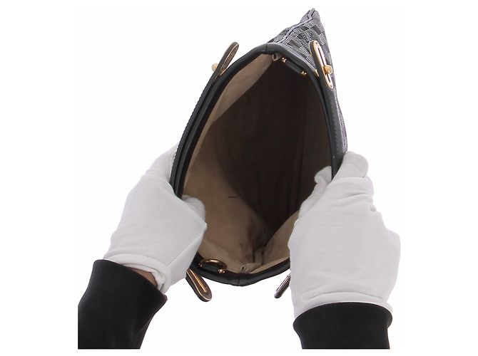 Autre Marque Cartera negra con detalles blancos Negro - vista 7