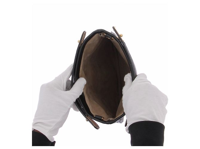 Autre Marque Cartera negra con detalles blancos Negro - vista 8