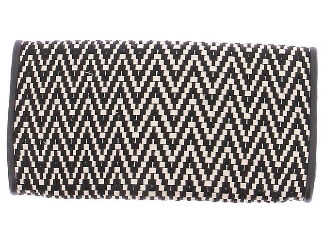 Autre Marque Pochette con motivo bianco e nero - vista 2