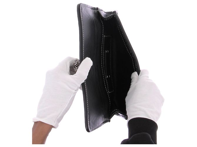 Autre Marque Pochette con motivo bianco e nero - vista 4