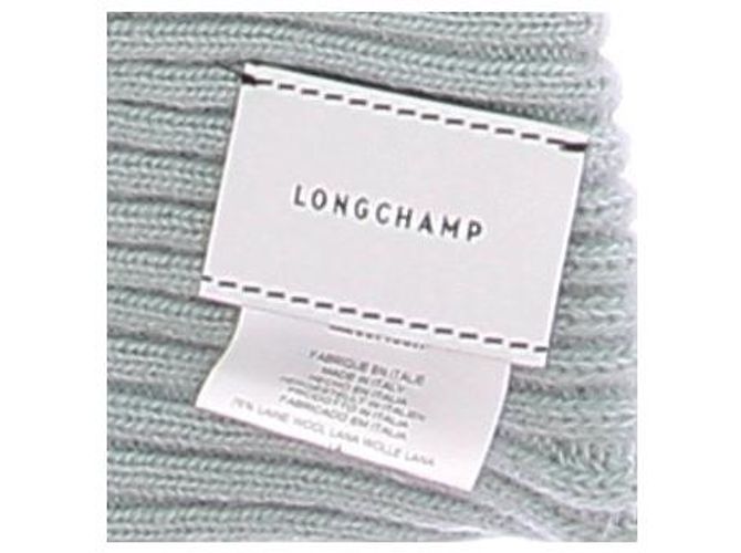 Longchamp Cagoule verde acqua in lana - vista 7