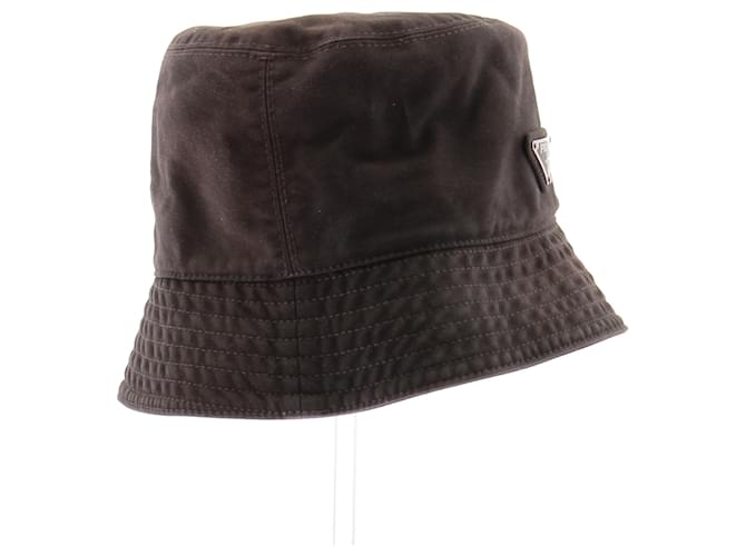 Gorra Bob Prada de algodón marrón Castaño - vista 2